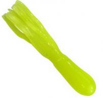 Southern Pro Lit'l Hustler Tube Lure, 1 1/2", Chartreuse Glow. 10/Pack