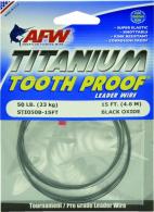 Tooth Proof Titanium Single Strand Leader Wire - STI050B-15FT
