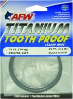 Tooth Proof Titanium Single Strand Leader Wire - STI075B-15FT