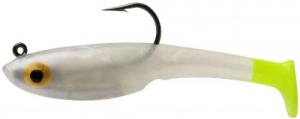 Vudu Vixen Swimbait 3", 2/pk, 1/4oz, Pearl / Chart - E-VV30-14-07