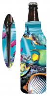 Marine Sports Reef Scene Zipper Bottle Coolie Seascape