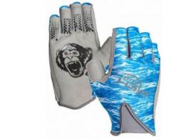 Fish Monkey Pro Guide Glove (Blue Water Camo, X-Large) - FM21-BLWTRCAM-XL