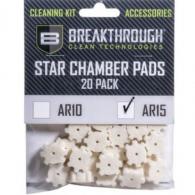 Breakthrough AR-15 Chamber Star Pad 20 Pack with Adapter - BT-AR15SCP-20PK