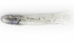 X Zone X-Tube Lure, 1.5" Tube, 014, Smoke Sparkle/Clear Med Sil Spkl, 20 Pack - 31014