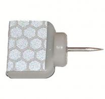 HME REFLECTIVE WING TACK WHITE 25 PK - RWT-25W