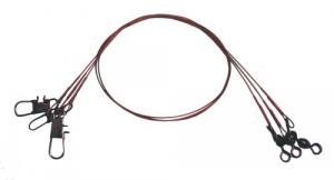 HT Blood Red Wire Leader 6" 20#, 3/Pkg - WLBR-620-3