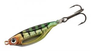13 Fishing Flash Bang jigging Rattle Spoon 1-1/2" 3/8 oz Perch with glow sticks - FB-P38