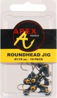 Apex Jig Heads 1/16oz Black 10pk