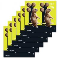 Allen Company EZ Aim Non-Adhesives Splash Prairie Dog Target 8"x8" Yellow and Black 6 Pack - 15264 Allen Company EZ Aim Non-Adhesives Splash Prairie Dog Target 8"x8" Yellow and Black 6 Pack - 15264