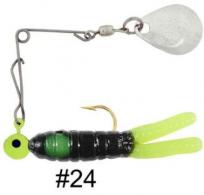 H&H Grub Spinner Bait 1/32 NKL-BLK CHT 12 - CGS-24N