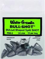 Water Gremlin Bull Shot Split Shot 10ct 1/4 - PBS-5