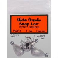 Water Gremlin Snap-loc Dipsey Sinkers sz 1 3ct - PSLD-4