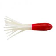 JB Lures 4" Tube White/Red - LT4-WHRT