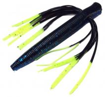 Tightlines UV NedBait 3.5" Blue/Black with Chartreuse Tip - BB-WNB-CTIP