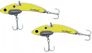 SteelShad 1/4 Oz Bladebait, Yellow Shad - Mini (2 Pack)