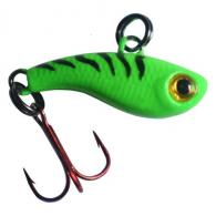 Kenders T15-4 T-Rip Tungsten Mini Vibe Lure Green Tiger Glow 1/2" - #16 Treble Hook - T15-4