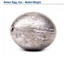 Bullet Weights EGV2-20 Egg Sinker - EGV2-20