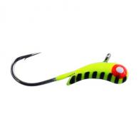 Kenders 4MM #10 Hook Glow Chartreuse Stripe Kanoe Tungsten Jig - 376-10