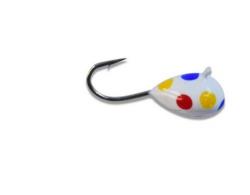 Kenders TK1233 3mm - #16 Hook Glow Spotted Wonderbread White Red Blue - TK1233