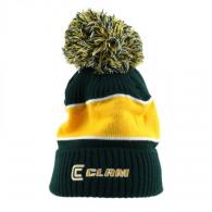 Clam Green/Gold Pom Hat - 16210