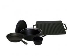 King Kooker 5 Pc Cast Iron - 5CIBSB