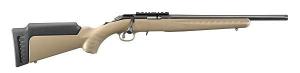 Ruger American Rimfire .22 LR Bolt Action Rifle 16" Threaded, FDE - 8358