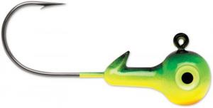 VMC Hard Ball Jig, Sinking 1/8 oz, #1/0 Hook, Firetiger, 4pk - HBJ18-FT