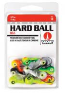 VMC Hard Ball Jig, Sinking 3/8 oz, #2/0 Hook, Fathead, 4pk - HBJ38-FH