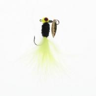 Strike King Mr. Crappie Maribou Sausauge Spin 1/16 Tuxedo Black Chartreuse - MRCSHSI116-183