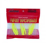 Pautzke FWORM/CHRT Fire Worms Chartreuse, 15 Count, 2" - FWORM/CHRT