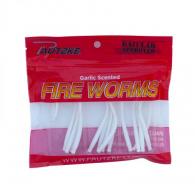 Pautzke FWORM/WHT Fire Worms, White 15 Count, 2" - FWORM/WHT