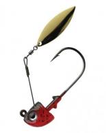 1st Gen Fishing TS14 3/0-01 Top Spin 1/4Oz 3/0 Red/Black - TS14 3/0-01