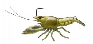 LiveTarget Live Craw Finess Bait 2 1/2", 3/8 oz, Moss - LCR60SK372