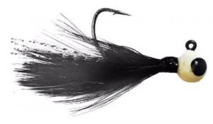 JB Lures Tiny Tickl'r Jig 1/32 Silver/Blk - TT32C-3