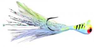 JB Lures Feather Jig 1/16 - #8 Chart/Glow - DDF81