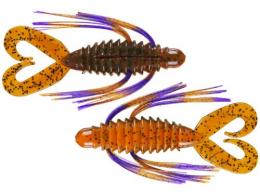 Tightlines UV Big'N Bug - RATTLING 4"; Craw with Craw Purple - CR-WBNBR-CP