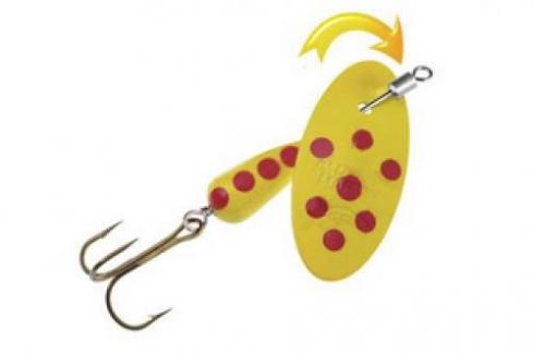 Panther Martin Inline Swivel Spotted Yellow - 6 PMISSP Y