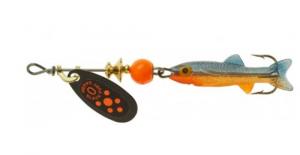 Mepps Black Fury Mino - Fluorescent Red Dot / Fluorescent Shad - BF0M FL