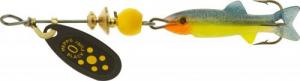 Mepps Black Fury Mino - #0 1-1/4" Yellow Dot / Yellow Shad - BF0M Y