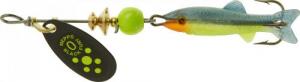 Mepps Black Fury Mino - #0 1-1/4" Chartreuse Dot / Chartreuse Shad - BF0M CH