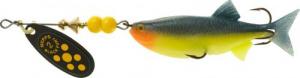 Mepps Black Fury Mino - #2 2-1/2" Yellow Dot / Yellow Shad - BF2M Y