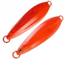 Unrigged Carnada Slow Pitch Jig 200 Gram Color: Red/Gold - CSP-200-RG-UN