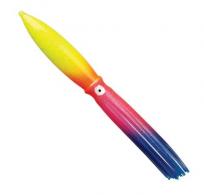 Fathom Bulb Squid Trolling Skirt, 9", Rainbow Yellow with Pink/Blue Fade - ST30-224