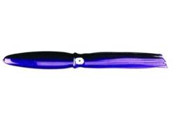 Fathom Bulb Squid Trolling Skirt, 9", Purple with Black Back & Heavy Silver Fleck Inner - ST30-215