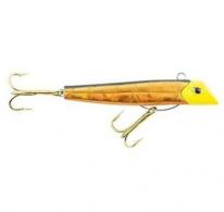 GOT-CHA Pro GP800 Series Plug 3-3/4" 1oz Sz 21 Gold Hook Gold Foil Black Back Chartreuse Head - GP802GFBKB