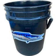 Fish Razr BK03 Wahoo Gulfstream Rope Handled Black Bucket - BK03