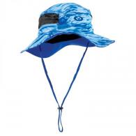 Flying Fisherman Boonie Hat Bluewater, Vented Mesh Sides, Adjustable, Chin Strap, UPF 50, One Size Fits Most - H1802