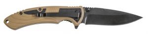 M & P Accessories Folding Knife, Rubber Handle, Alum/Black, 2.75 - 1085903