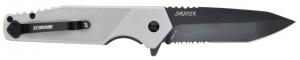 Schrade Shudder Assisted Opening Folding Knife, 3.5" Blade, Black Oxide Handle - 1159289 Schrade Shudder Assisted Opening Folding Knife, 3.5" Blade, Black Oxide Handle - 1159289