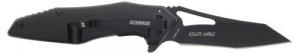 Schrade Delta Class Killer Whale Folding Knife, 3.5" Blade, Black Aluminum Handle - 1159321